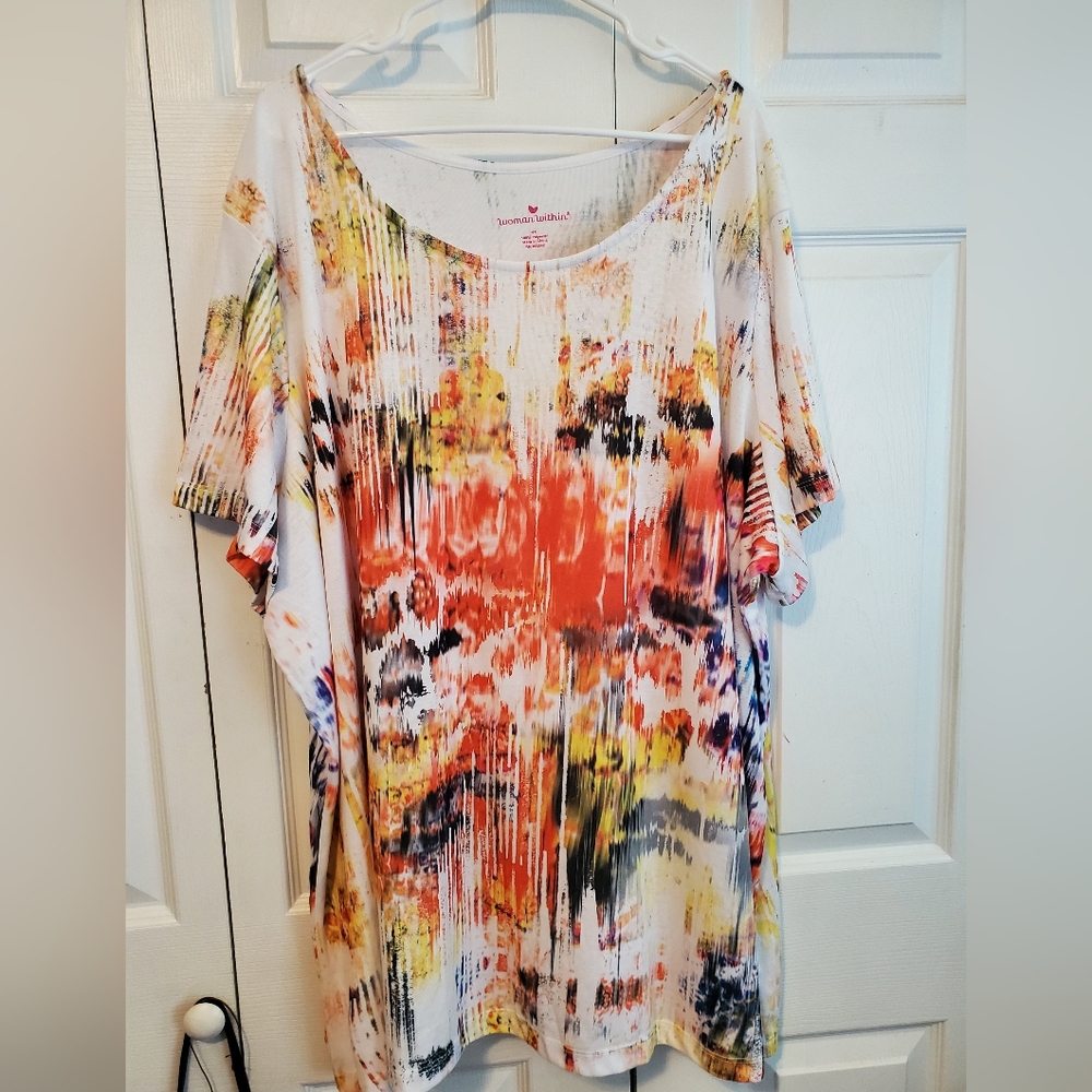 Woman Within Plus Size 4X Woman's Top Like New